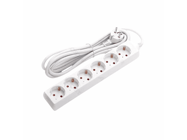 EXTENSÃO ELÉTRICA 6X SCHUKO SEM INTERRUPTOR 1.5M 1