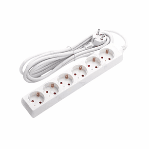 EXTENSÃO ELÉTRICA 6X SCHUKO SEM INTERRUPTOR 1.5M