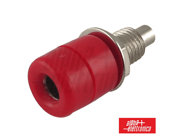 BORNE TERMINAL 4MM VERMELHO 1