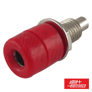 BORNE TERMINAL 4MM VERMELHO