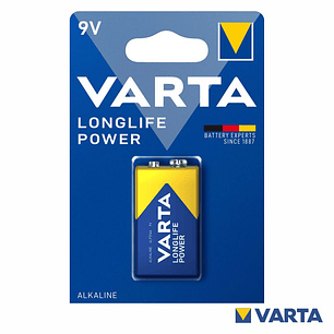 PILHA ALCALINA 9V/6LP3146 LONGLIFE ENERGY VARTA