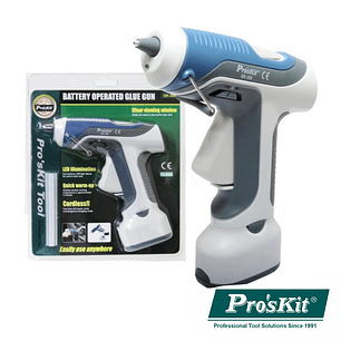 PISTOLA DE COLA QUENTE A PILHAS PROSKIT