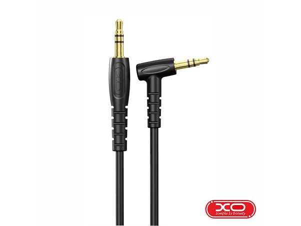 CABO JACK 3.5MM MACHO / JACK 3.5MM 90º MACHO 1M PRETO XO 1