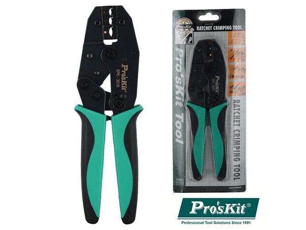 ALICATE DE CRAVAR TERMINAIS NÃO ISOLADOS 220MM PROSKIT 1