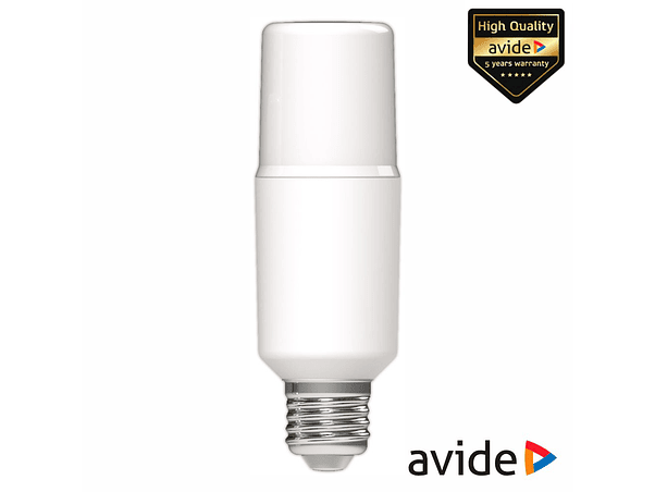 LÂMPADA LED E27 STICK T37 9.5W 230V 4000K 1055LM AVIDE 1