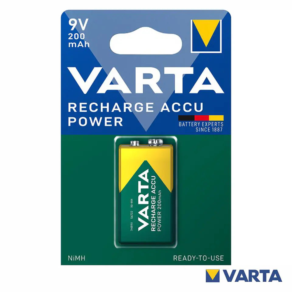 BATERIA NI-MH 6HR61 9V 200MA VARTA 1