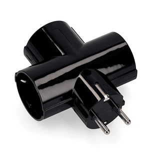FICHA ELÉTRICA ADAPTADORA 3X SCHUKO