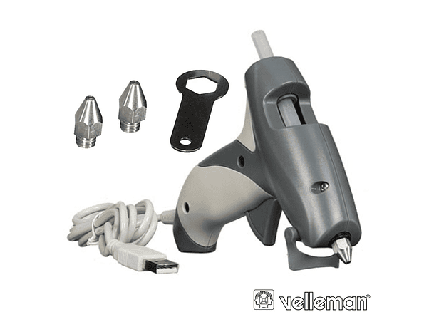 PISTOLA DE COLA QUENTE 5W USB VELLEMAN 1