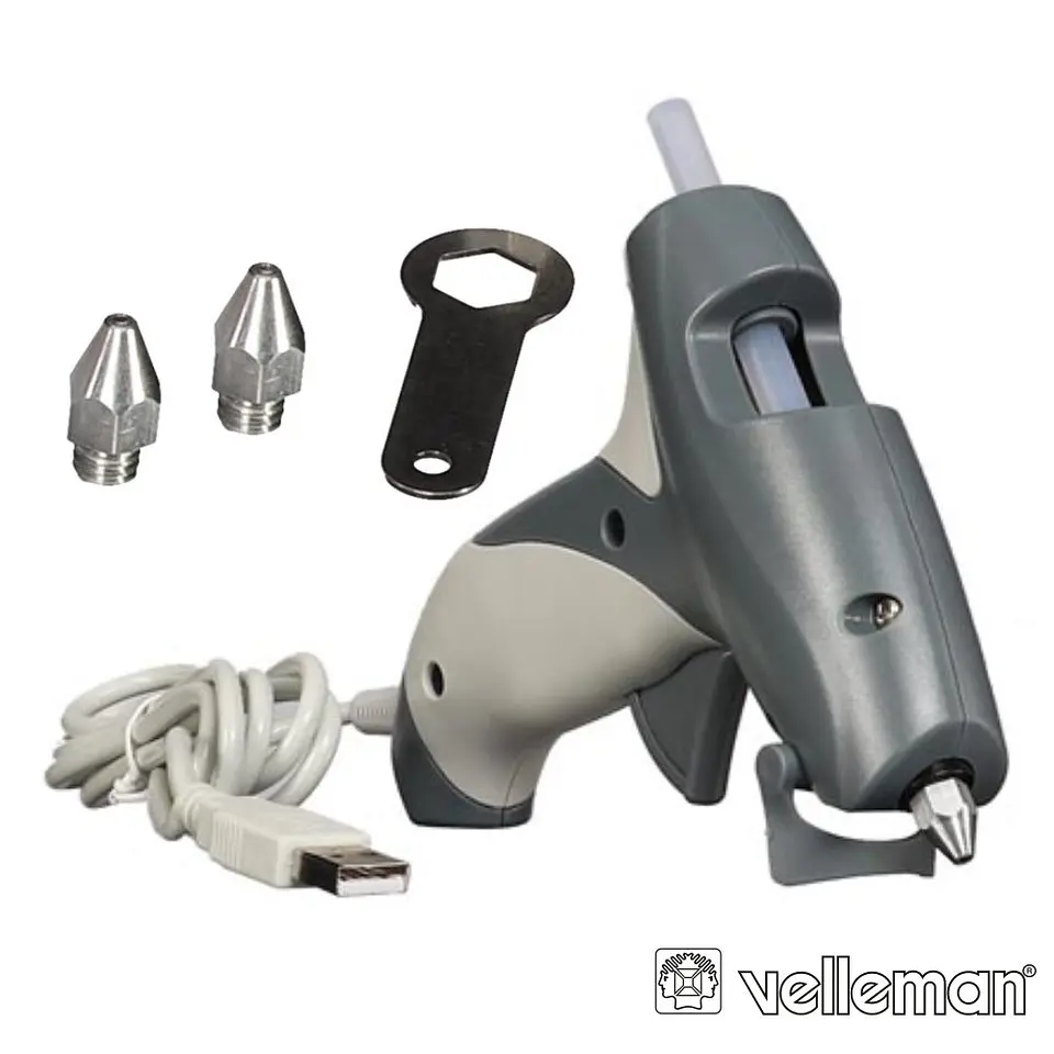 PISTOLA DE COLA QUENTE 5W USB VELLEMAN 1