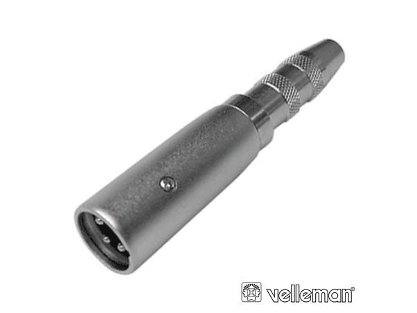 FICHA ADAPTADORA XLR 3P MACHO / JACK 6.35MM FÊMEA MN 1