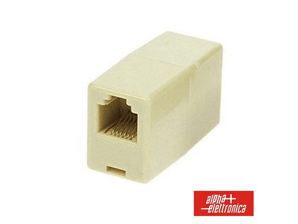 ADAPTADOR DE TELEFONE 6P6C RJ12 1FÊMEA / 1FÊMEA 1