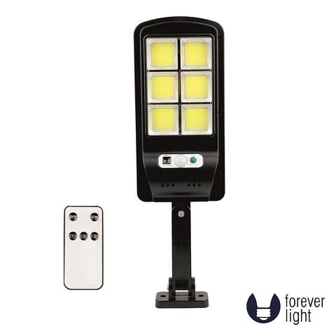 CANDEEIRO EXTERIOR LED 10W 800LM 6000K COM PIR/PAINEL SOLAR