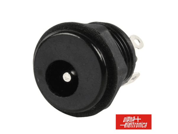 FICHA ALIMENTAÇÃO DC MACHO PAINEL 5.5-2.1MM 1