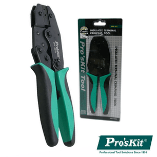 ALICATE DE CRAVAR TERMINAIS NÃO ISOLADOS 220MM PROSKIT