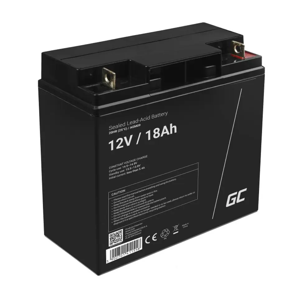 BATERIA GEL 12V 18A GREEN CELL 1