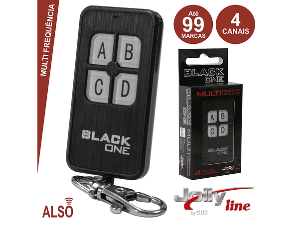 TELECOMANDO GARAGEM UNIVERSAL 4 CANAIS MULTIFREQ/ROLLINCODE 1