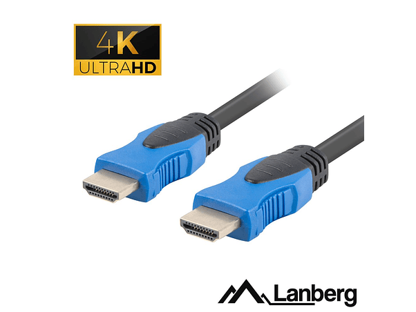 CABO HDMI DOURADO MACHO / MACHO 2.0 4K 3M LANBERG 1