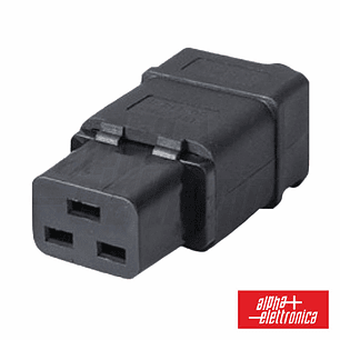 FICHA ALIMENTAÇÃO IEC C19 FÊMEA PARA EXTENSÃO ALPHA