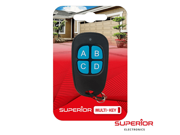 COMANDO GARAGEM UNIVERSAL 4 CANAIS 433MHZ SUPERIOR 1