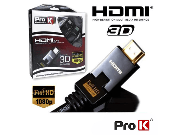 CABO PRO HDMI 1.4 DIGITAL NYLON FILTRO 5M PROK 1
