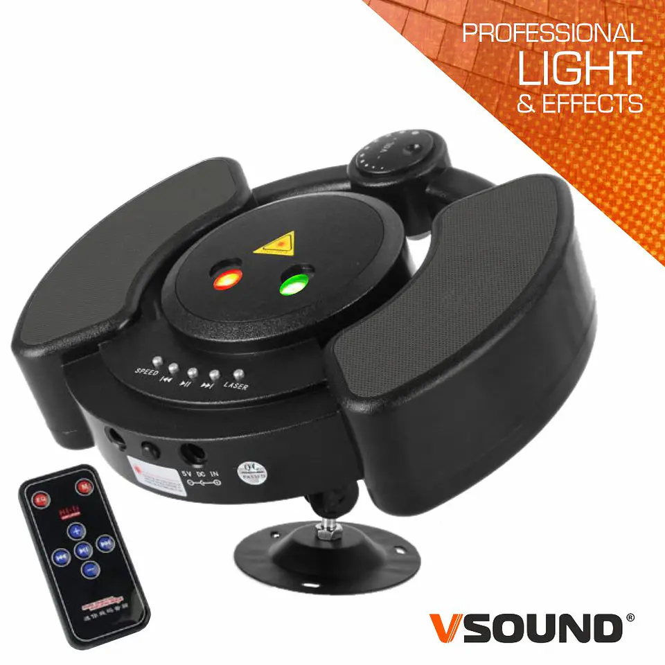 MINI LASER 150 VERMELHO/VERDE STAR COMLEITOR MP3 VSOUND 1