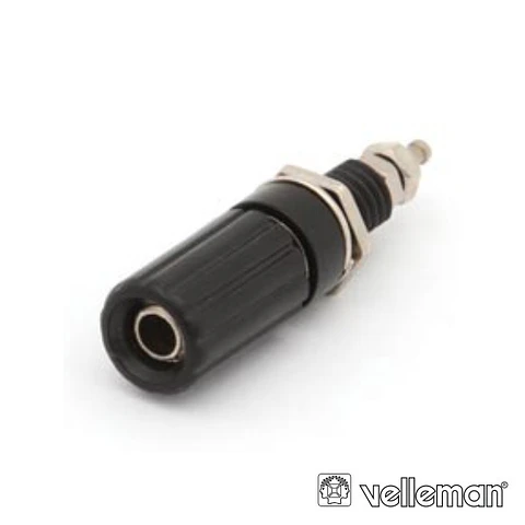 BORNE TERMINAL 44MM PRETO VELLEMAN
