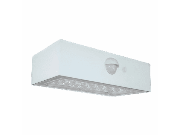 APLIQUE EXTERIOR SOLAR COM SENSOR 3W 350LM BRANCO 1