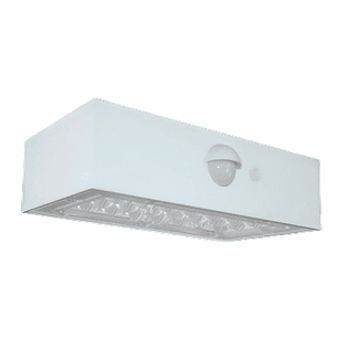 APLIQUE EXTERIOR SOLAR COM SENSOR 3W 350LM BRANCO