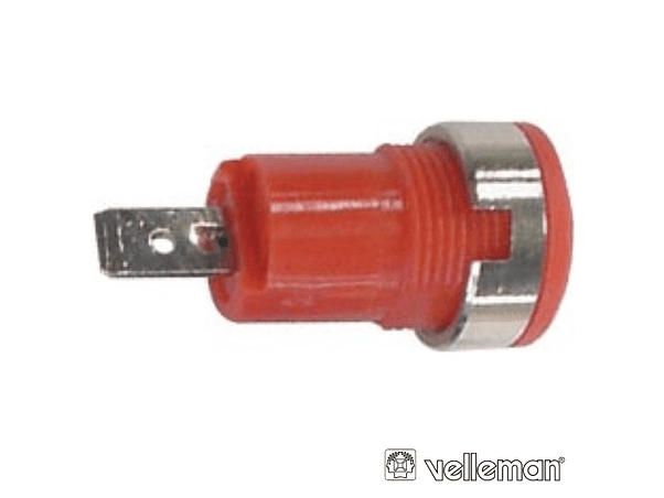 BORNE TERMINAL 4MM VERMELHO VELLEMAN 1