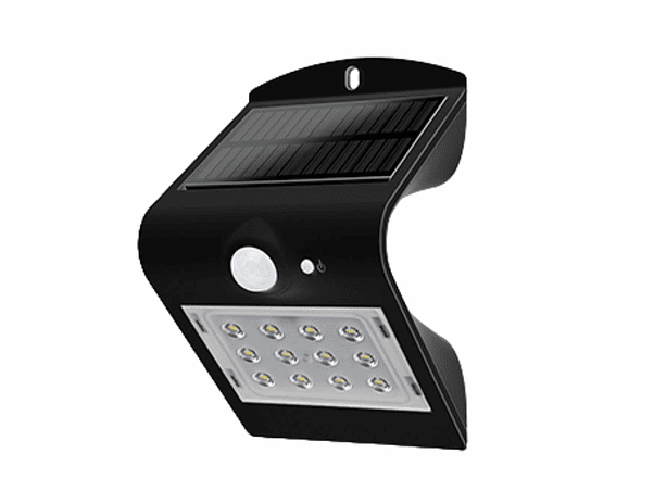 APLIQUE EXTERIOR SOLAR 1.5W IP65 COM SENSOR MOVIMENTO PIR 1