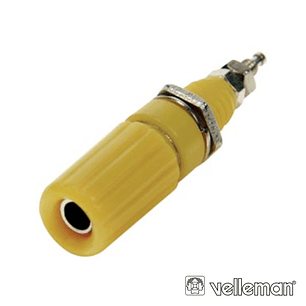 BORNE TERMINAL 44MM AMARELO VELLEMAN