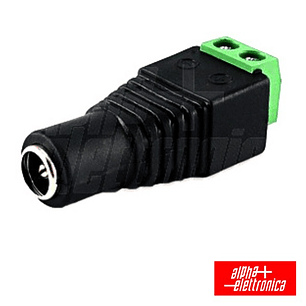 FICHA ALIMENTAÇÃO DC MACHO 5.5X2.1MM LIGAÇÃO PARAFUSO