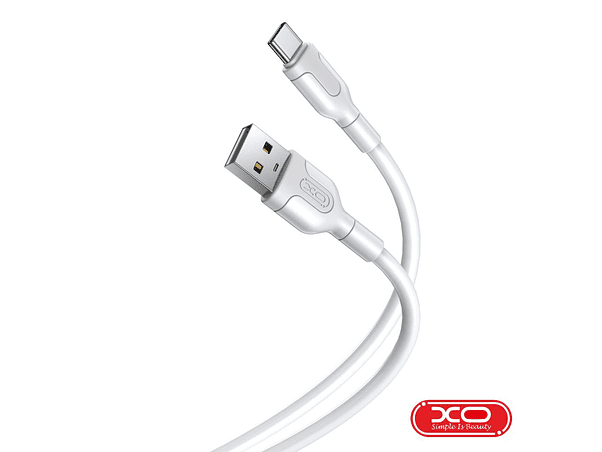 CABO USB-A 2.0 MACHO / USB-C 2.1A 1M BRANCO XO 1