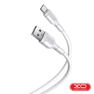CABO USB-A 2.0 MACHO / USB-C 2.1A 1M BRANCO XO
