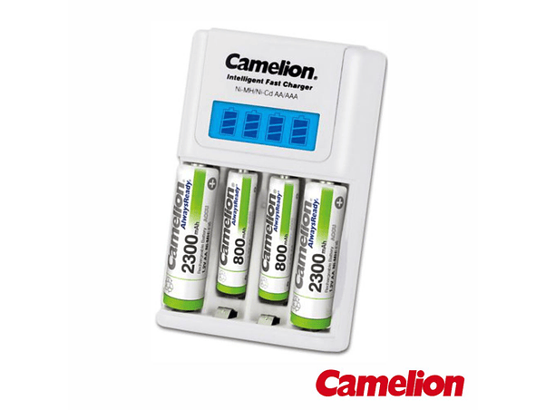 CARREGADOR PILHAS AA/AAA COM 2X AA 2300MA / 2X AAA 800 MA 1