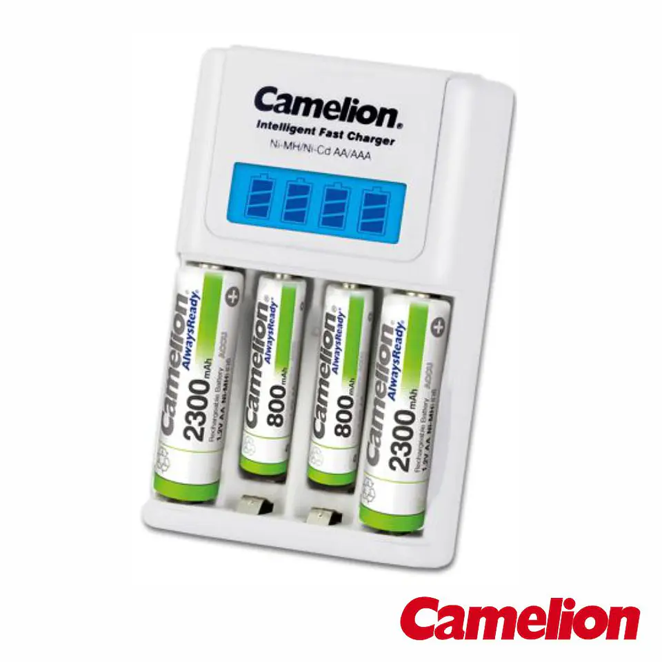 CARREGADOR PILHAS AA/AAA COM 2X AA 2300MA / 2X AAA 800 MA 1
