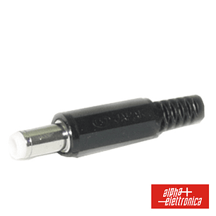 FICHA DC FÊMEA JSAP3 PVC NIQUELADA PARA SOLDAR