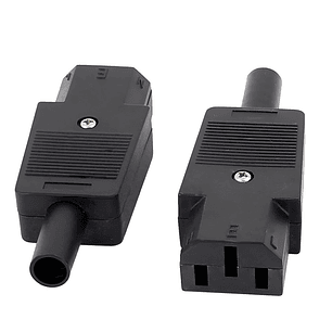 FICHA ALIMENTAÇÃO IEC C13 FÊMEA PARA EXTENSÃO