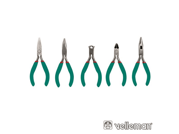 CONJUNTO DE 5 ALICATES DE PRECISÃO VELLEMAN 1