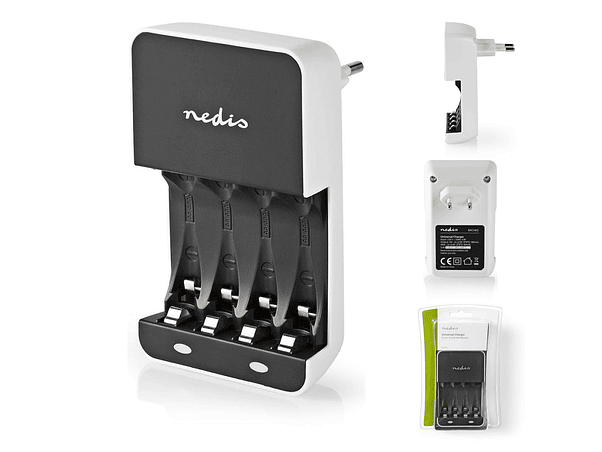 CARREGADOR DE PILHAS NIMH AA/AAA NEDIS 1