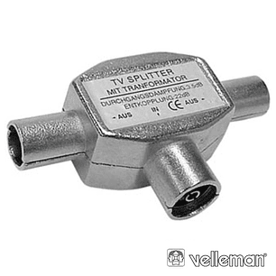 SPLITTER METÁLICO FÊMEA / 2X MACHO