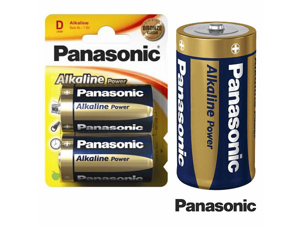 PILHA ALCALINA LR20/D 1.5V 2X BLISTER PANASONIC 1