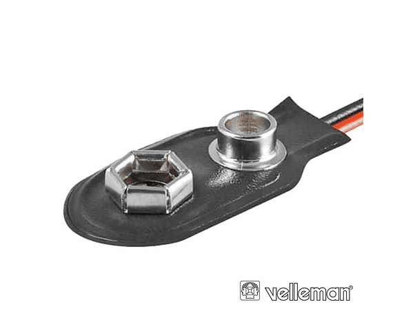 SUPORTE PARA 1 PILHA DE 9V COM FIOS VELLEMAN 1