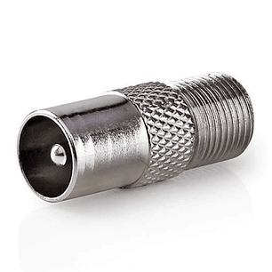 FICHA ADAPTADORA F FÊMEA / COAXIAL MACHO