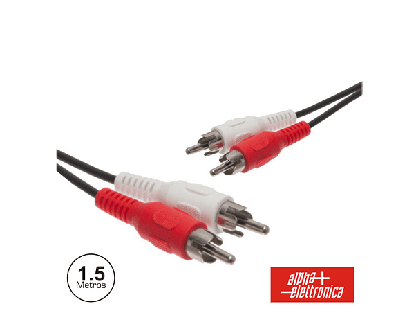 CABO 2-RCA MACHO / 2-RCA MACHO 1.5M PVC 1