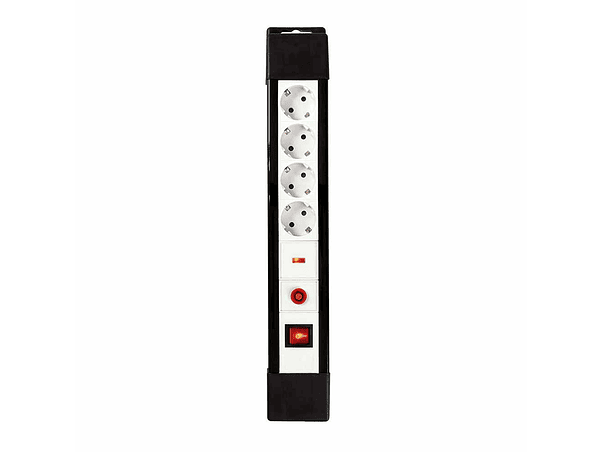 TOMADA ELÉTRICA 4X SCHUKO COM INTERRUPTOR 3M 1