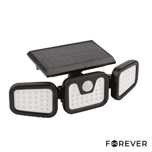 CANDEEIRO EXTERIOR 8W 600LM 6000K COM SENSOR PIR PAINEL SOLAR