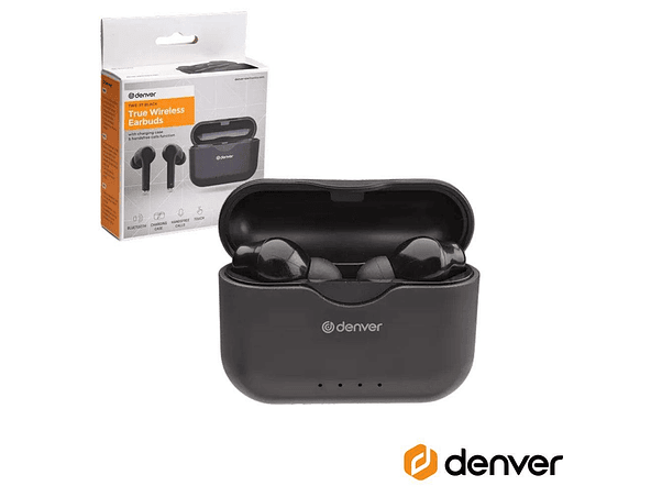 AURICULARES BLUETOOTH 5.0 COM MIC DOCK CARREGAMENTO DENVER 1