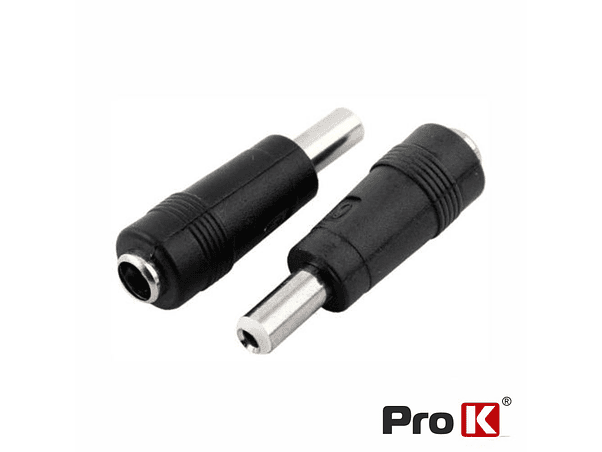 FICHA ADAPTADORA ALIMENTAÇÃO DC ATÉ 5.5-2.1MM PARA ATÉ 5.5-2.5MM 1