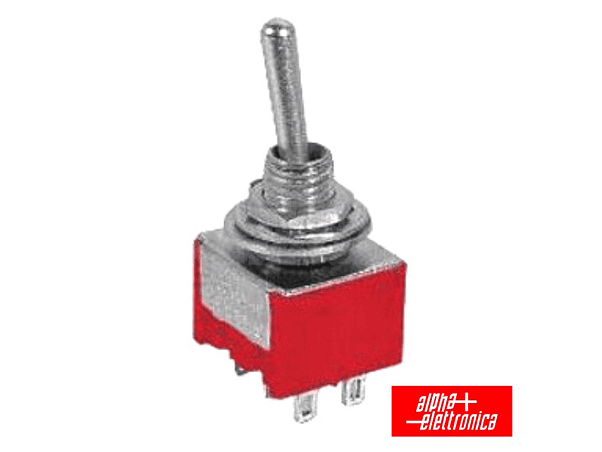 INTERRUPTOR ALAVANCA MINIATURA (ON)-OFF-ON PAINEL 1